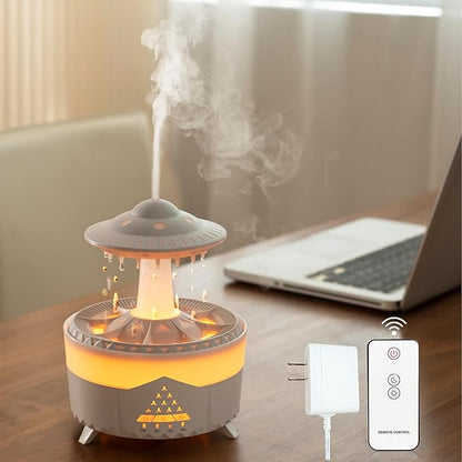 Mushroom Air Humidifier 7-Color Lights with Remote