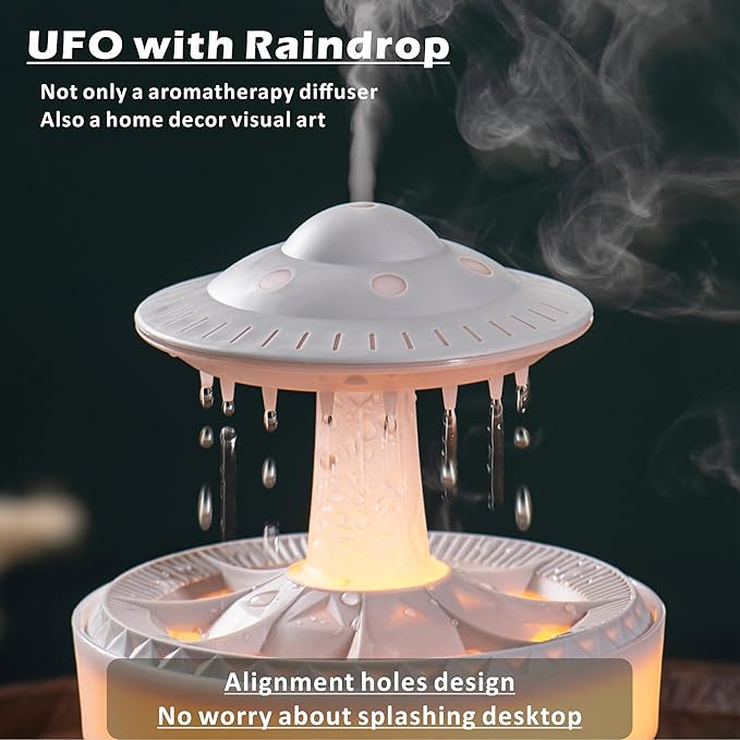 Mushroom Air Humidifier 7-Color Lights with Remote