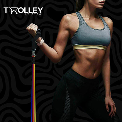 11-in-1 Portable Resistance Bands Set - Full Body Workout Kit