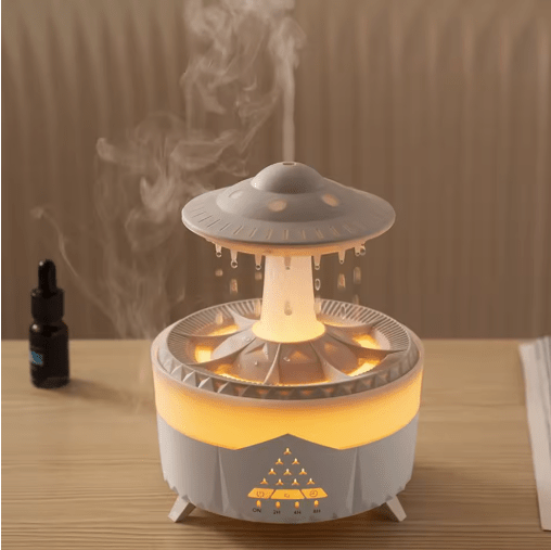 Mushroom Air Humidifier 7-Color Lights with Remote